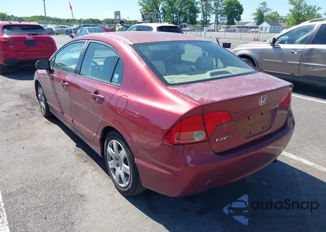 2008 Honda Civic Lx z USA, uszkodzony, nr VIN 2HGFA16598H511649